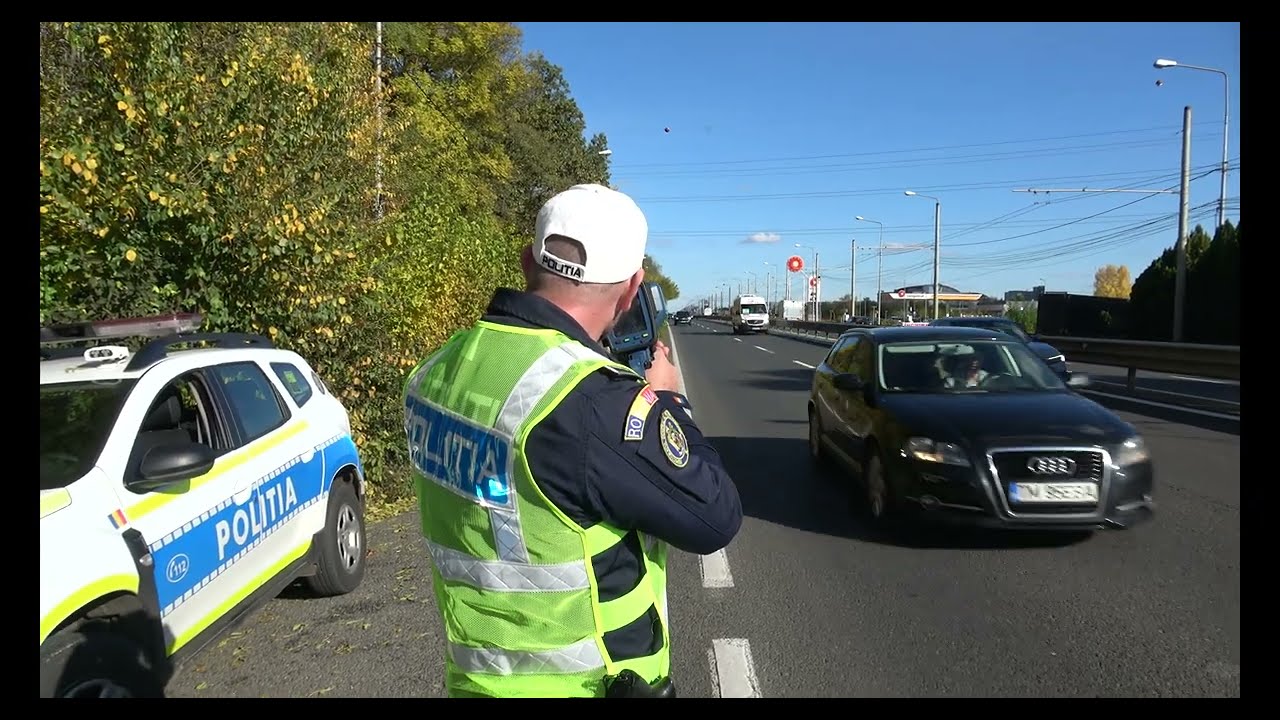 Acțiune în sistem “releu” pe DN6. Zeci de șoferi amendați și permise reținute în Timiș