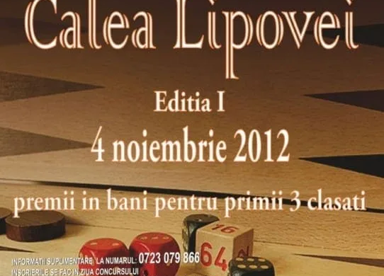 Ştii să joci table? Vino la Cupa de Table – Calea Lipovei