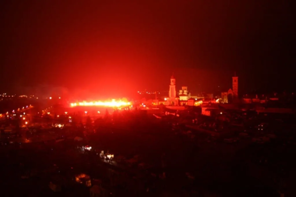 Spectacol de lumina in Alba Iulia: 94 torte la 94 de ani de la Marea Unire
