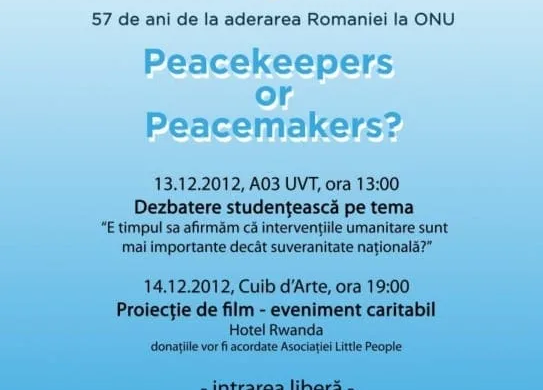 Înainte de Sărbători, eşti invitatul Asociaţiei Tineretului ONU din Romania la doua evenimente imposibil de ratat