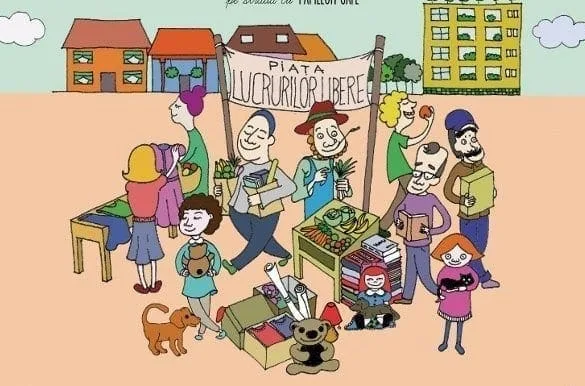 La Piaţa Lucrurilor Libere mergi să dăruieşti şi să primeşti