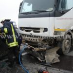 Accident deosebit de grav între Albina şi Sacoşu Turcesc. Un bărbat a murit după ce a fost izbit de un autocamion 008