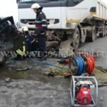 Accident deosebit de grav între Albina şi Sacoşu Turcesc. Un bărbat a murit după ce a fost izbit de un autocamion 017