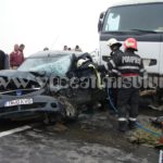 Accident deosebit de grav între Albina şi Sacoşu Turcesc. Un bărbat a murit după ce a fost izbit de un autocamion 032