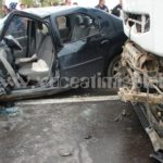 Accident deosebit de grav între Albina şi Sacoşu Turcesc. Un bărbat a murit după ce a fost izbit de un autocamion 044