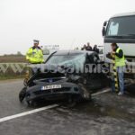 Accident deosebit de grav între Albina şi Sacoşu Turcesc. Un bărbat a murit după ce a fost izbit de un autocamion 061