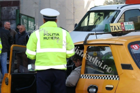 Taximetriştii şi şoferii indisciplinaţi verificaţi la „sânge” de Poliţişti şi R.A.R 018 jpg