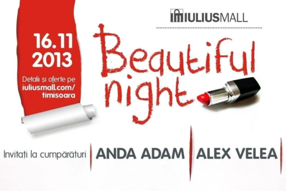 „Veniţi la Miezul Nopţii” la Iulius Mall. Cântă Anda Adam şi Alex Velea