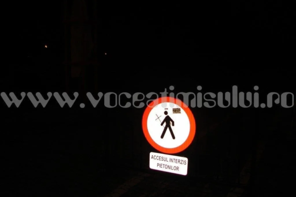 FOTO Șantierul din Zona Michelangelo – capcană pentru timișorenii care trec prin Parcul Rozelor