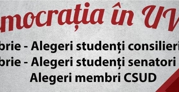 Democraţie în Universitatea de Vest, se aleg membrii de senat!