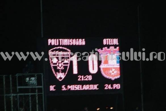 VIDEO/FOTO Trei puncte smulse în prelungiri. Poli Timişoara 1-0 Oţelul Galaţi