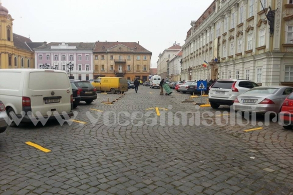 Se închide parcarea din Piața Unirii. Vezi unde vor parca riveranii!