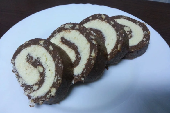 Reteta zilei – Rulada de biscuiti cu crema de cocos
