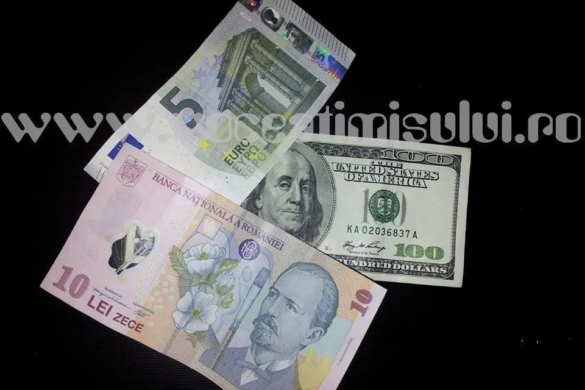 Euro stagnează încă o săptămână la 4,50 lei
