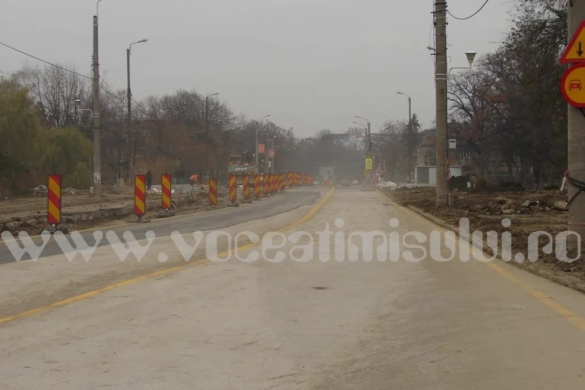 Prima zi de trafic pe podul Michelangelo. Mult praf, lucrare (provizorie) de mântuială şi maşini… lipsă FOTO/VIDEO