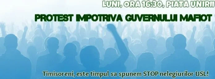 Timişoara protestează împotriva legii „de la hoţi pentru hoţi” protest1 jpg