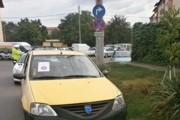 Taximetrişti amendaţi şi lăsaţi fără autorizaţie, la Timişoara FOTO