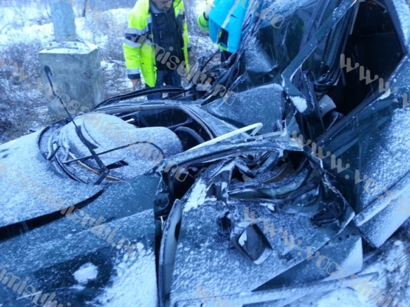 Accident violent din cauza zăpezii pe Calea Lugojului11