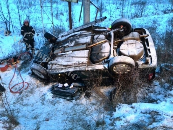 Accident violent din cauza zăpezii pe Calea Lugojului18