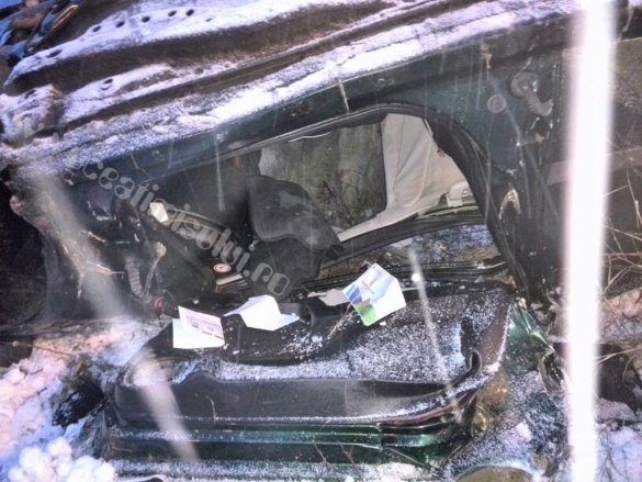 Accident violent din cauza zăpezii pe Calea Lugojului19