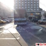 Un autocar a luat foc în parcarea Hotelului Timişoara01