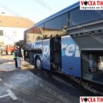 Un autocar a luat foc în parcarea Hotelului Timişoara09