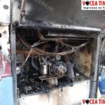 Un autocar a luat foc în parcarea Hotelului Timişoara13