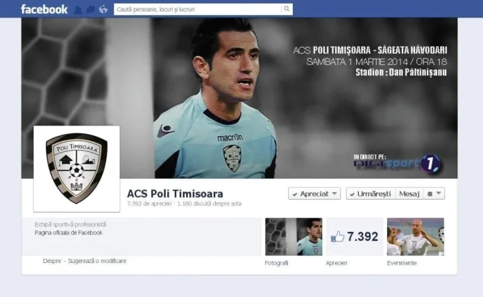 Pe Facebook stăm mai bine! Poli Timişoara este pe locul 8 în topul fanilor de pe reţeaua de socializare poli facebook jpg