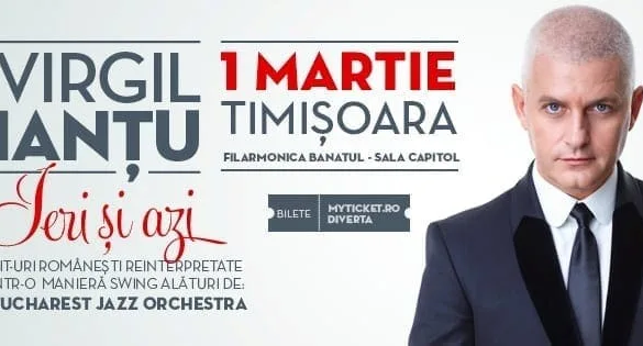 Virgil Ianţu îşi lansează noul proiect muzical într-un concert exclusiv la Timişoara