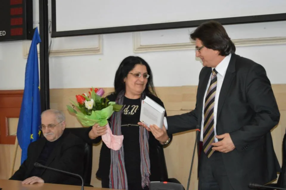 Scriitorea Adriana Babeți a fost omagiată la Primăria Timișoara