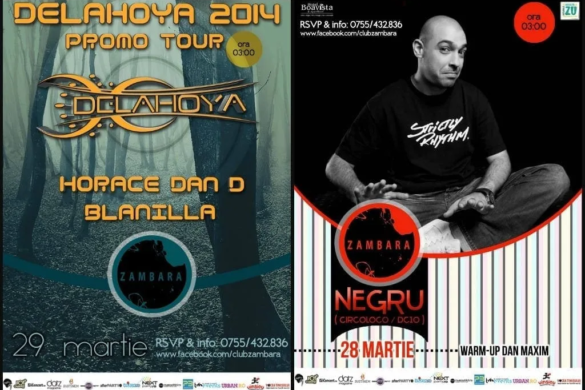 Weekend cu agenda plină la Zambara, alături de Negru, Dan Maxim, Blanilla şi Horace Dan D
