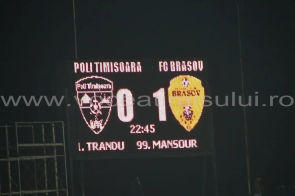 Poli pierde la fel de dramatic ca în tur. Poli Timişoara 0-1 FC Braşov FOTO