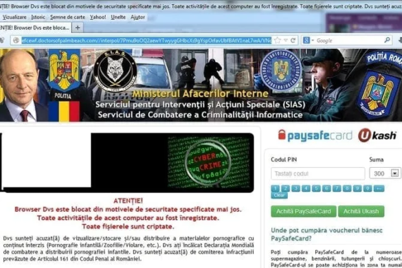 ATENŢIE la „Virusul Poliţia Română”! Cum să vă feriţi de cele mai noi metode de fraudare de pe internet