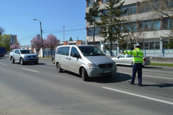 Sute de șoferi timișeni amendați