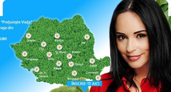 Andreea Marin şi Caravana „Preţuieşte Viaţa” vin la Timişoara, pe 12 mai