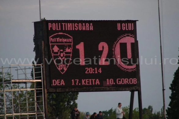 Şepciile roşii au fost prea mari! Poli Timişoara 1-2 „U” Cluj FOTO