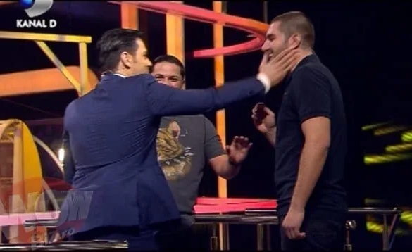 Liviu Vârciu luat la palme, de un timişorean celebru, în timpul emisiunii