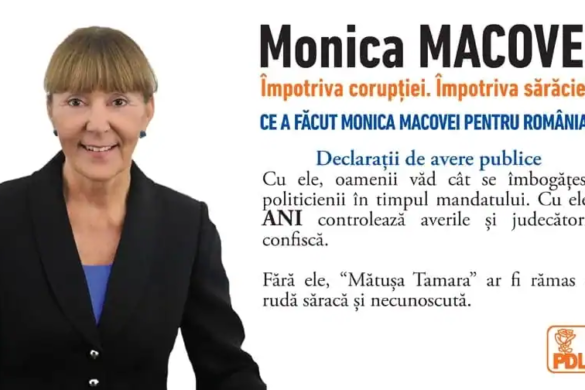 Cel mai „profi” europarlamentar român, Monica Macovei, se declară „Împotriva corupţiei, împotriva sărăciei!” (P)