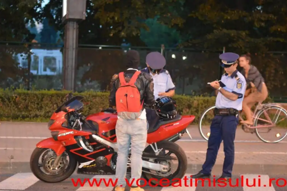 Încă o razie, ”pe motocicliști”, a polițiștilor din Timișoara. Vezi bilanțul acțiunii FOTO/VIDEO