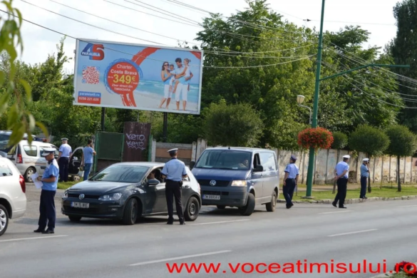 Polițiștii din Timiș au făcut CURAT pe șoselele județului, în zi de Sărbătoare