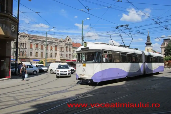 „Ziua Serviciilor Publice” produce modificări în programul unor linii de tramvai, care vor fi deviate în zona Pieței Traian