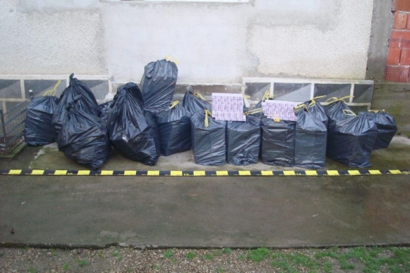 7.000 de pachete cu țigări de contrabandă descoperite de polițiști, acasă la doi bărbați din Lugoj FOTO