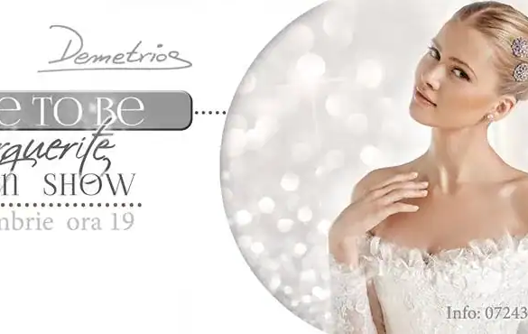 Vineri, cel mai tare show cu mirese: Bride to Be – Marguerite Fashion Show. Marele premiu: o rochie de mireasă de peste 1.500 de euro