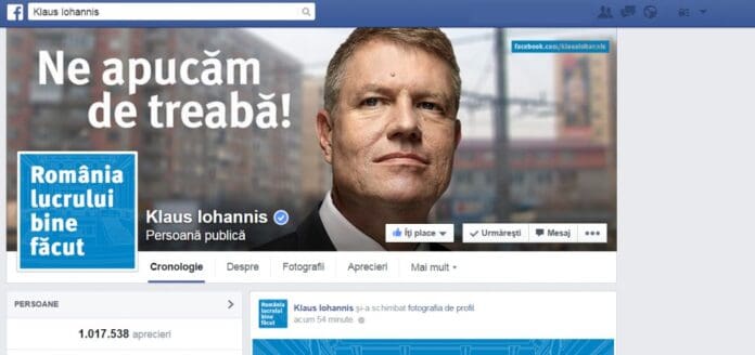Pagina-Facebook-Klaus-Iohannis