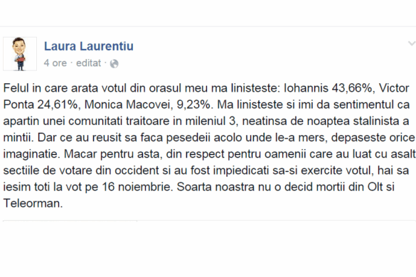 O cântăreață de muzică populară din Timișoara lansează un APEL: Hai la VOT, soarta noastră n-o decid morții din Olt și Teleorman