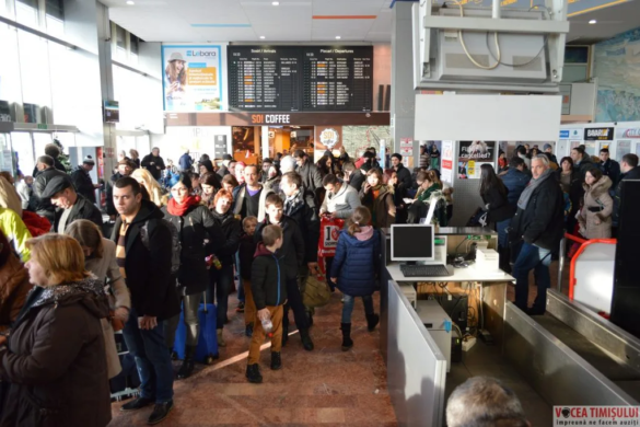 FLORI pentru doamne și domnișoare, de 8 Martie, pe Aeroportul din Timișoara