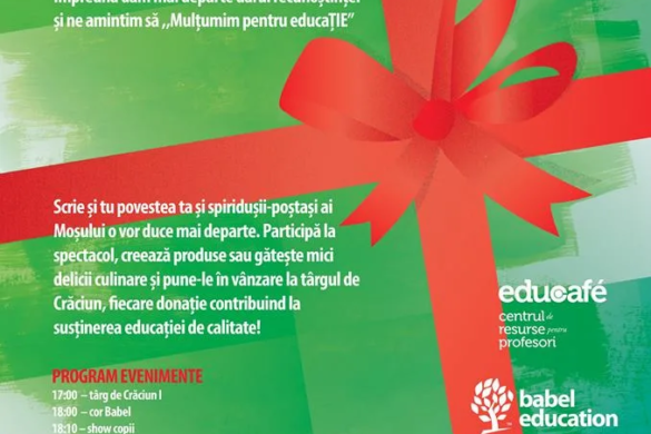 Campania ”Mulțumesc pentru educaȚie” demarează în weekend, la Timișoara