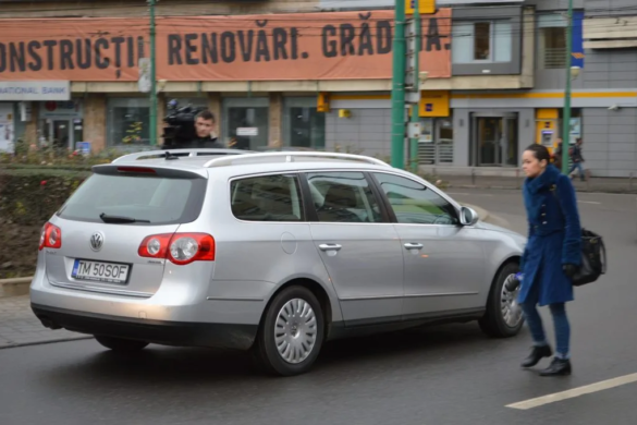 Protestul cu mașini, claxonând în sensul giratoriu din Piața Mărăști, un EȘEC total! VIDEO