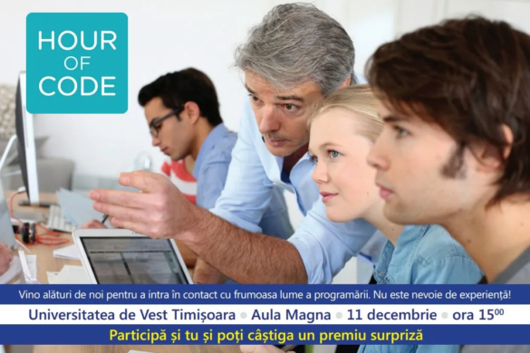 Universitatea de Vest Timișoara organizează ”Hour of code”. Vezi ce înseamnă și când are loc