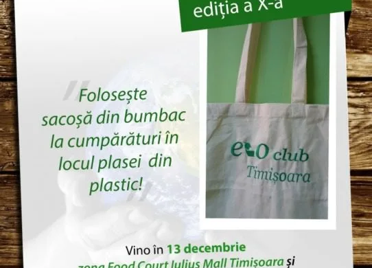 Sâmbătă, Timișoara ”Spune NU plaselor din plastic!”